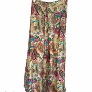 Soleil De Mer Long Wrap 100% Silk Skirt